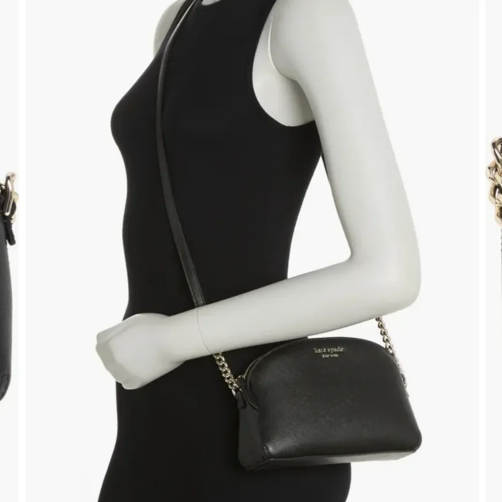 Kate Spade Hilli Leather Crossbody Bag Black